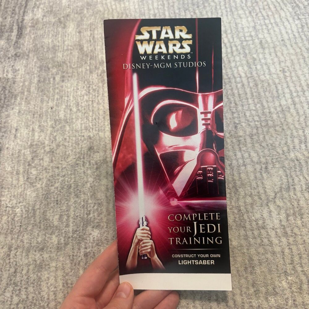 Star Wars Weekends 2006 Brochure - Complete Your Jedi Training Red Lightsaber